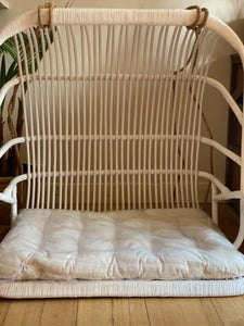 The Oceania -  Rattan Hanging Chair. Available in Single Natural, Double Natural & White.