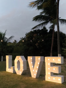HIRE - 4 x Light up letters or numbers 1.2m