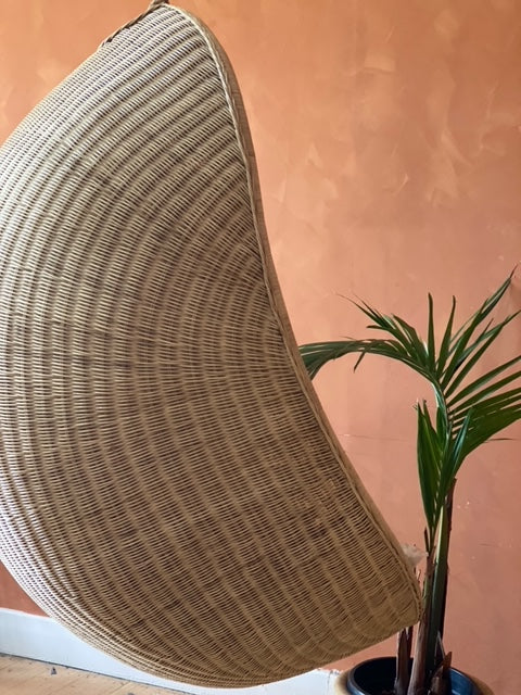 The Pod - Natural Rattan Hanging Chair.