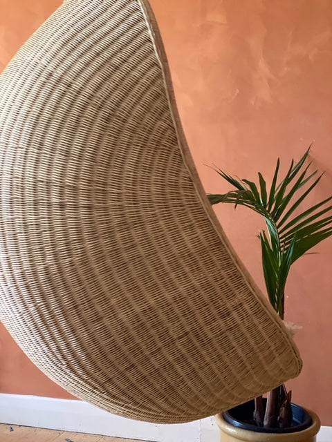 The Pod - Natural Rattan Hanging Chair.