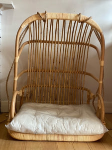 The Oceania -  Rattan Hanging Chair. Available in Single Natural, Double Natural & White.