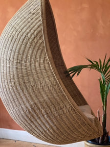 The Pod - Natural Rattan Hanging Chair.