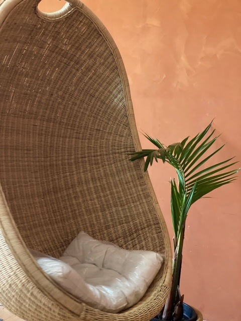 The Pod - Natural Rattan Hanging Chair.