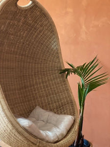 The Pod - Natural Rattan Hanging Chair.