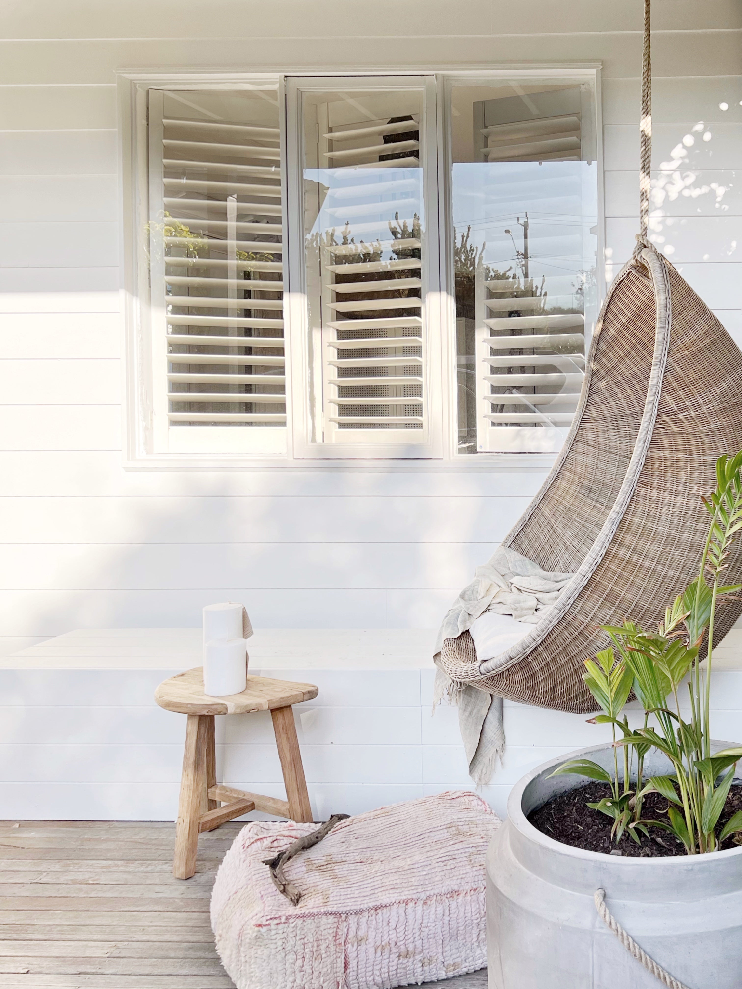 Rattan hanging pods cheap